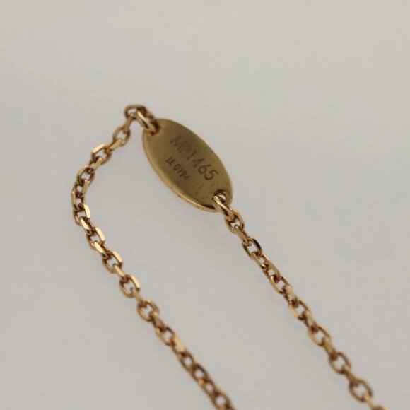LOUIS VUITTON Essential V Necklace metal Gold - Picture 10 of 15